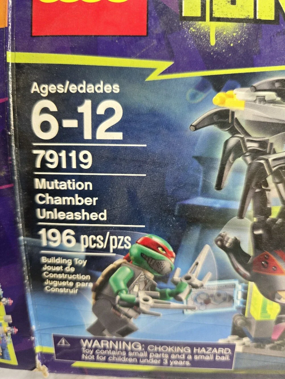 LEGO Teenage Mutant Ninja Turtles Mutation Chamber Unleashed Set 79119 Complete